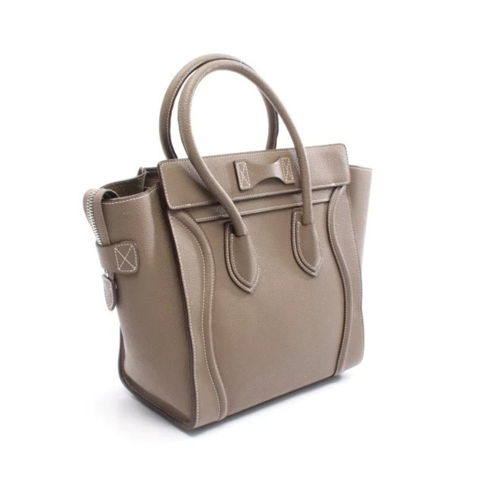 Celine Luggage Shopper Beige Handbag Leather Tan